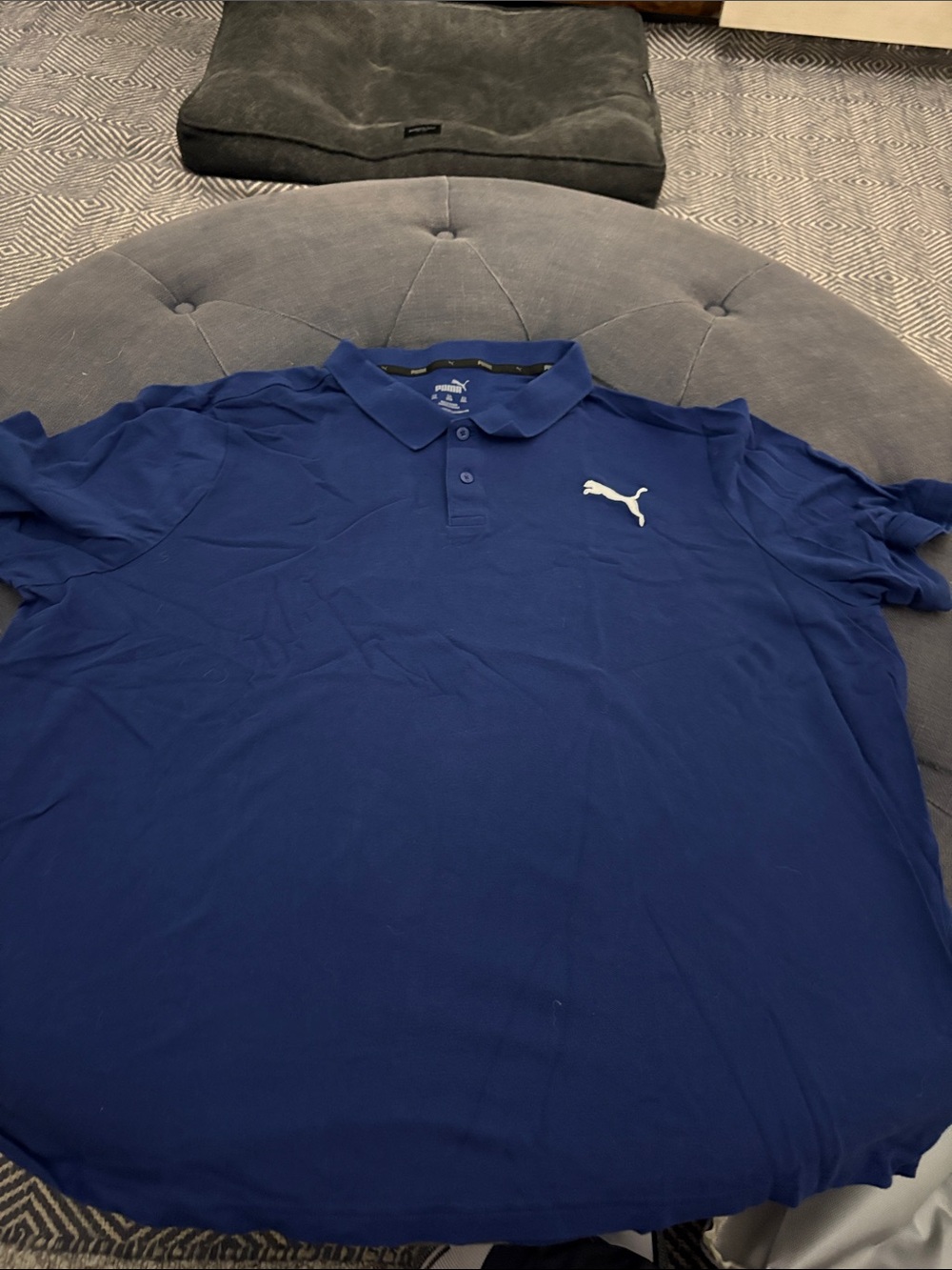 Puma Men’s Royal Blue Polo with White Puma Logo